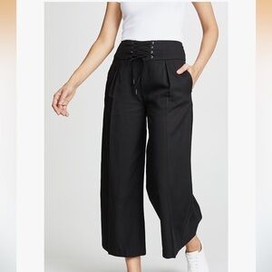 Paige Charisma Culottes, Black, size 6